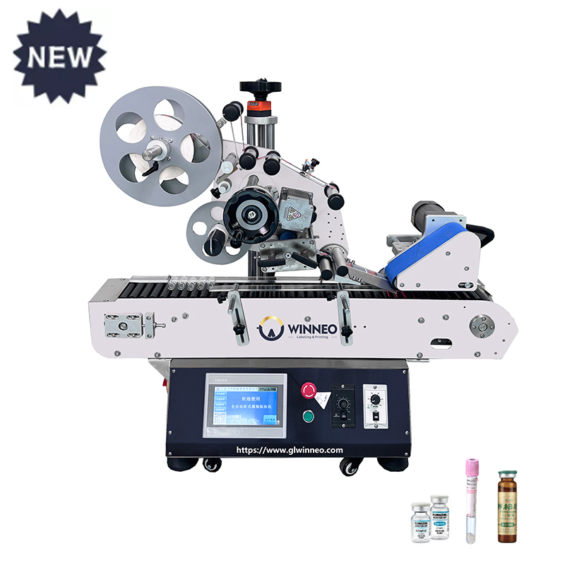 Etichettatrice per bottiglie rotonde orizzontali da tavolo WT-105 - WINNEO